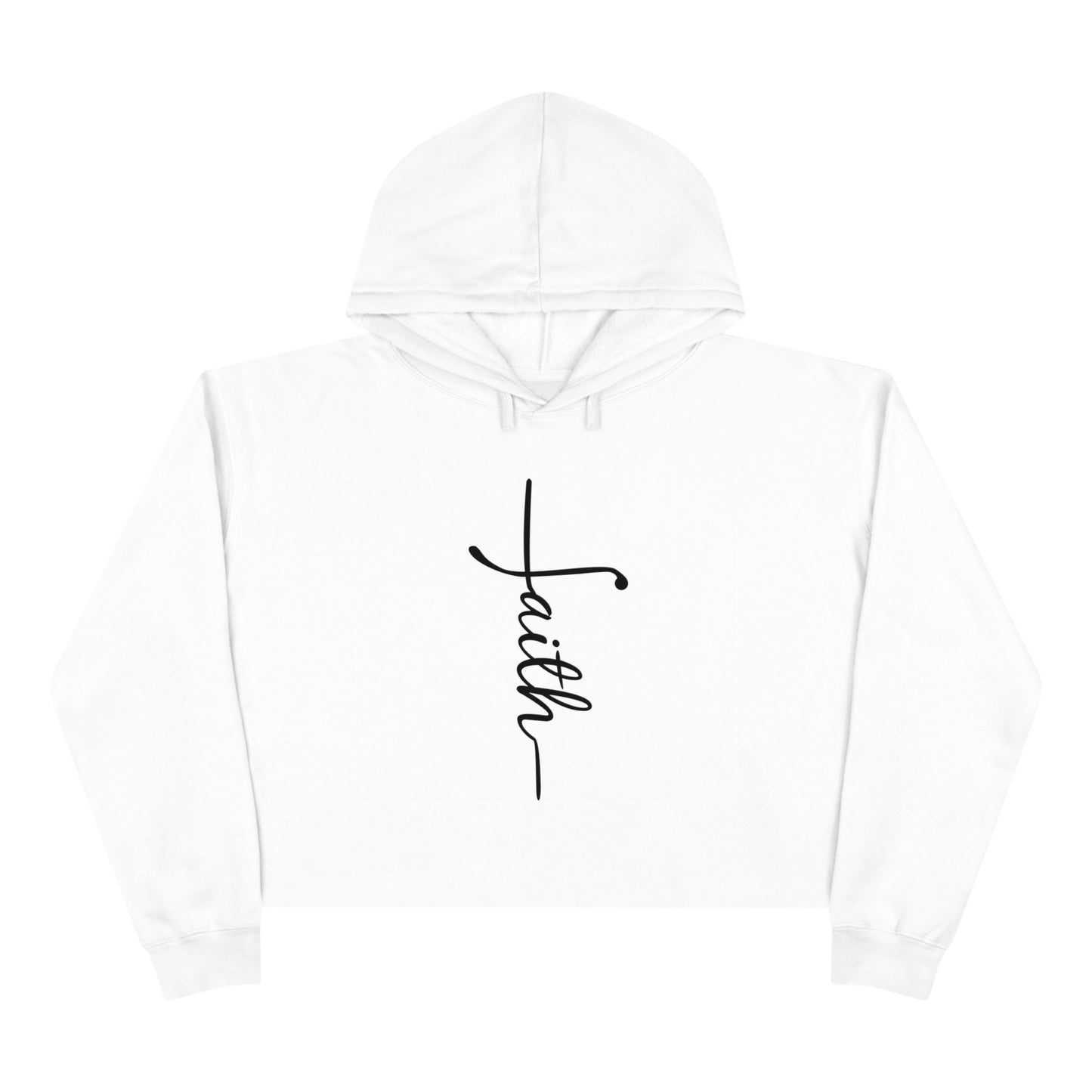 Faith Crop Hoodie-  Perfect for the Faith-Filled Fashionista