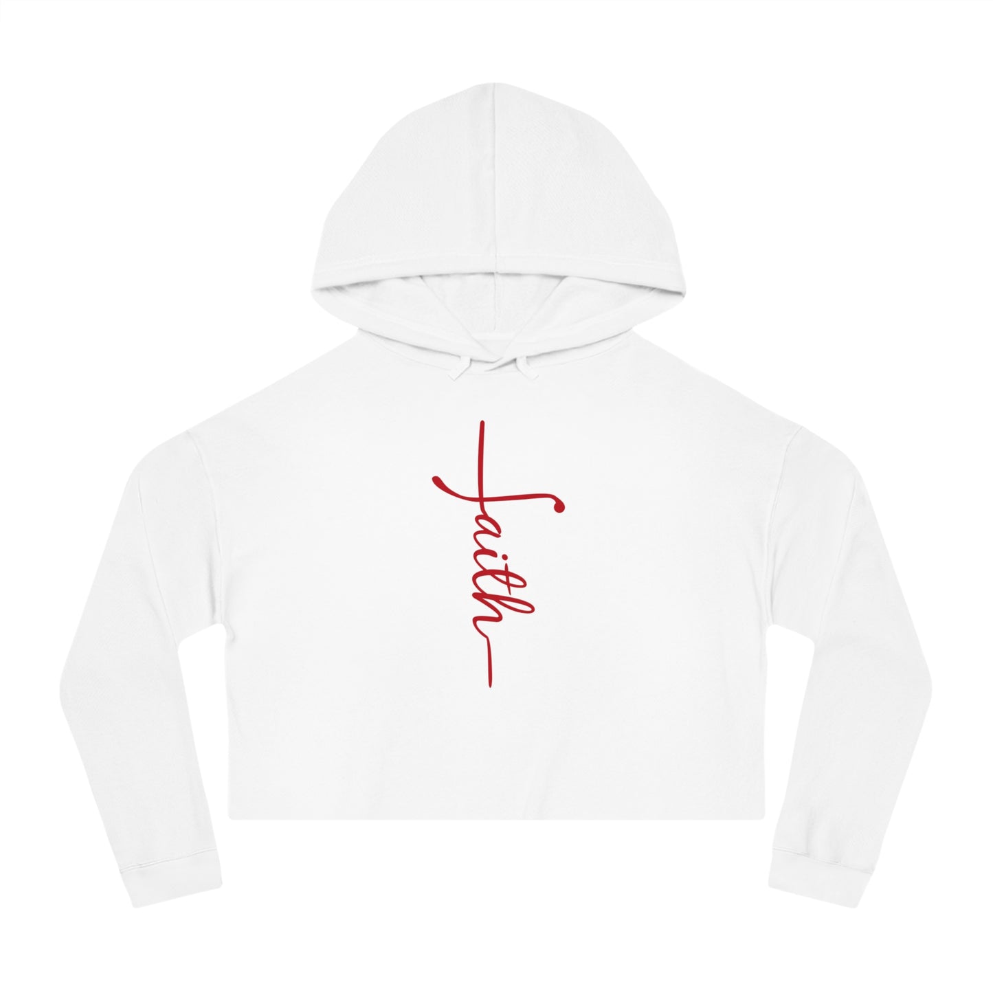 Faith Crop Hoodie-  For the Faith-Filled Fashionista