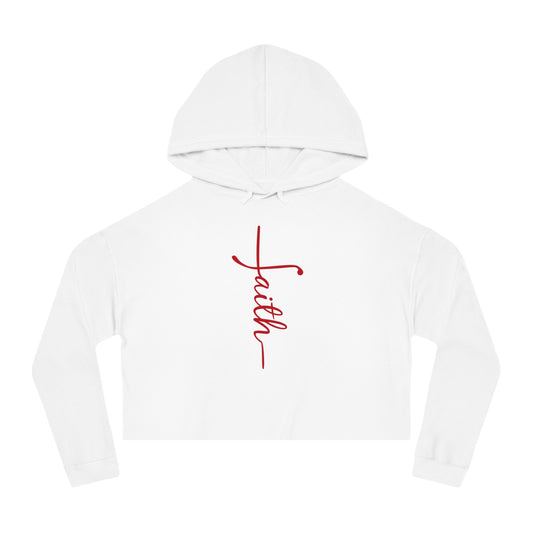 Faith Crop Hoodie-  For the Faith-Filled Fashionista
