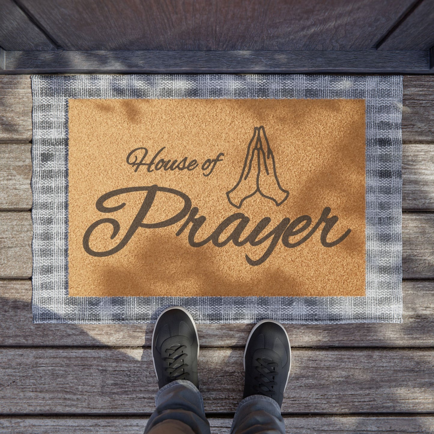 House of Prayer Door Mat | Christian Home Decor Doorway