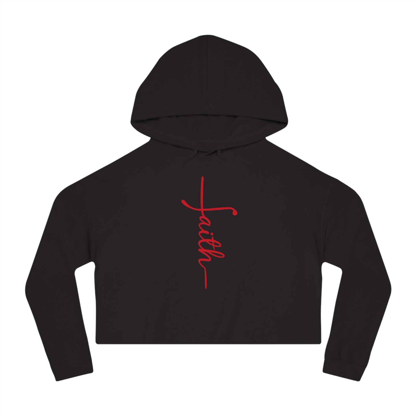 Faith Crop Hoodie-  For the Faith-Filled Fashionista