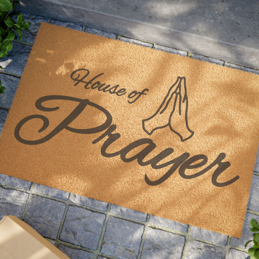 House of Prayer Door Mat | Christian Home Decor Doorway