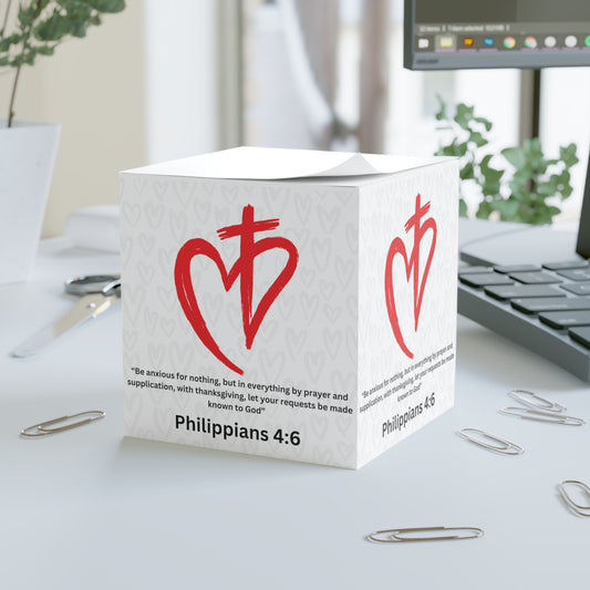 Prayer Request Sticky Note Cube Philippians 4:6 | Prayer Warrior Prayer Room