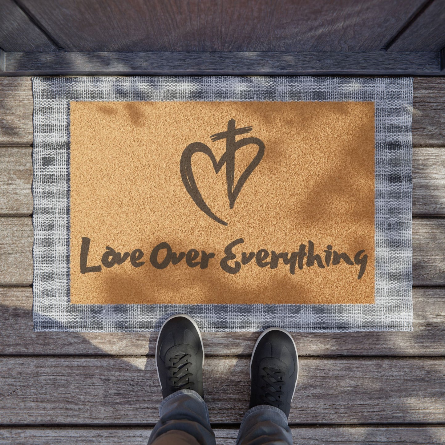 Love Over Everything Doormat | Christian Home Decor Doorway