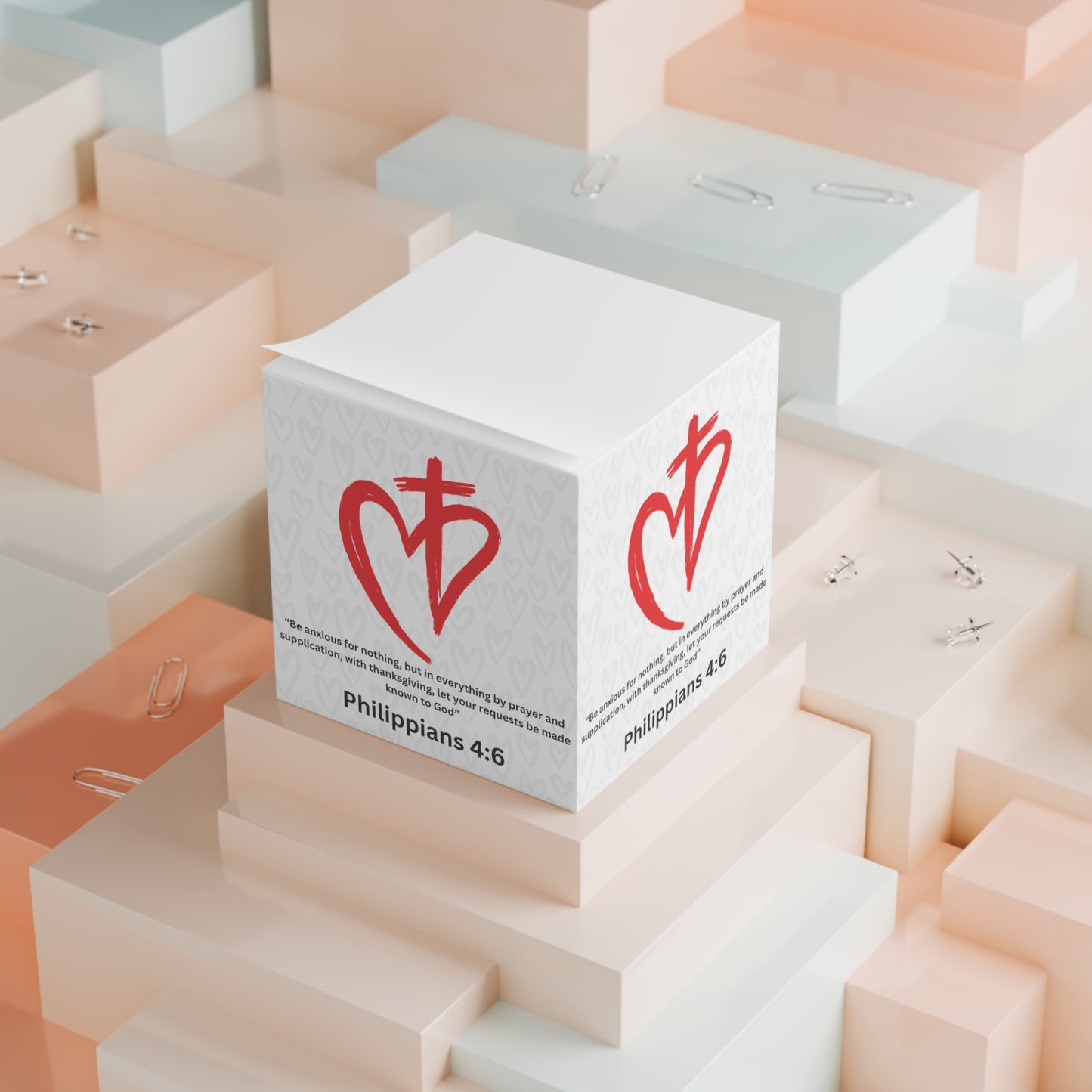Prayer Request Sticky Note Cube Philippians 4:6 | Prayer Warrior Prayer Room