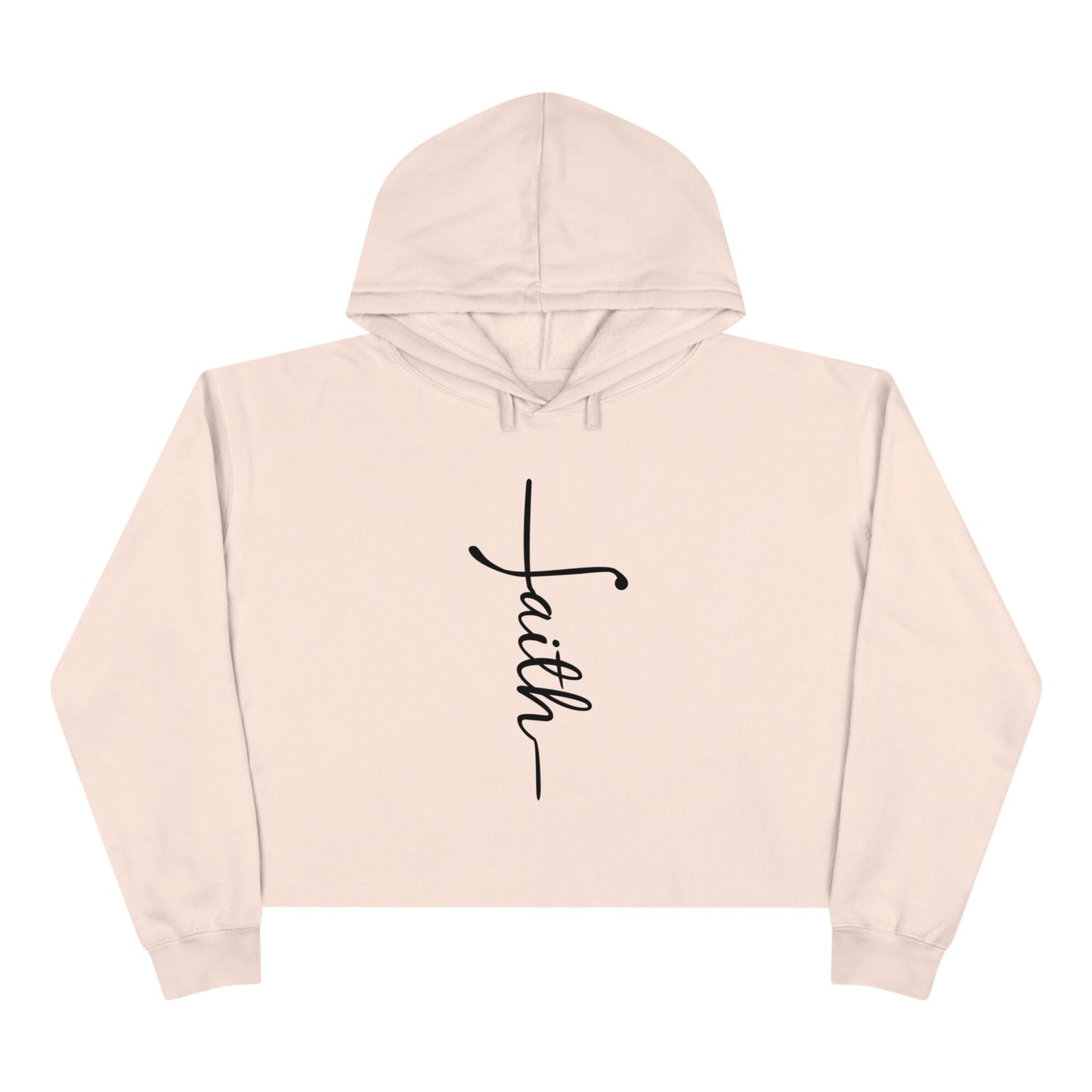 Faith Crop Hoodie-  Perfect for the Faith-Filled Fashionista