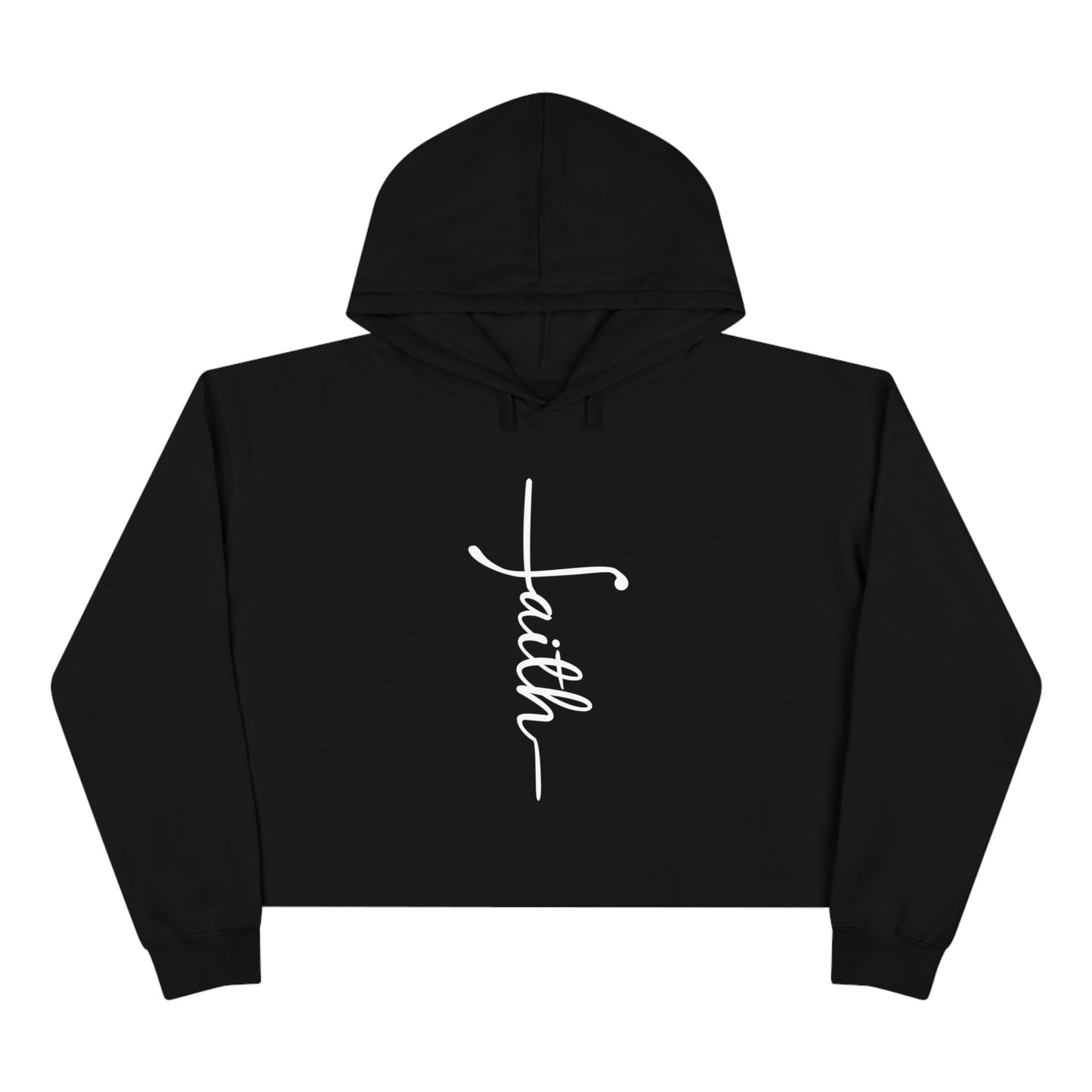 Faith Crop Hoodie-  Perfect for the Faith-Filled Fashionista